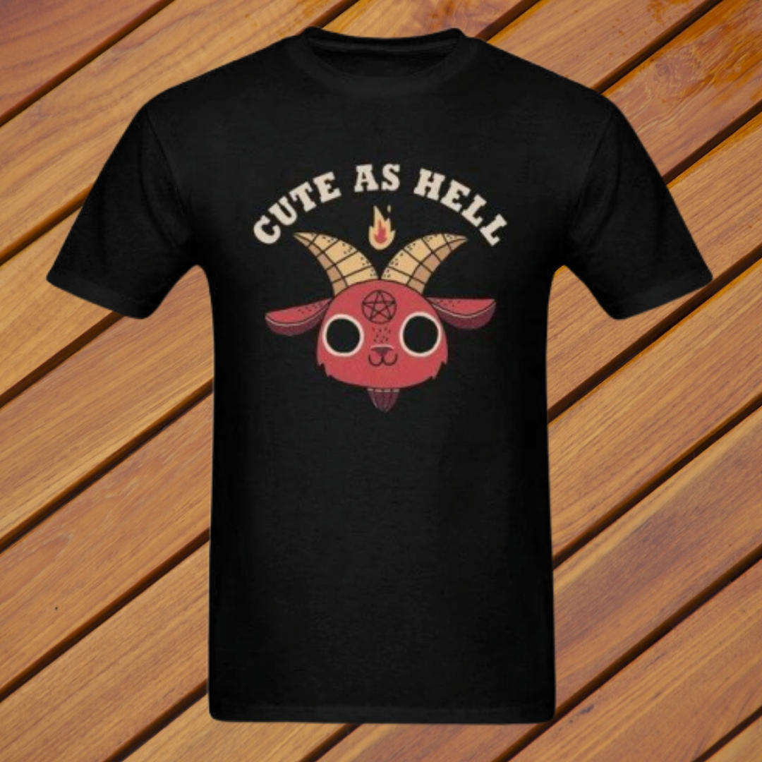 Cute As Hell Develish Goat Tee