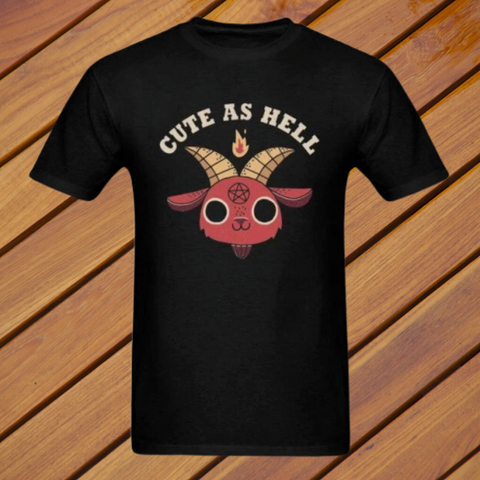 Cute As Hell Develish Goat Tee