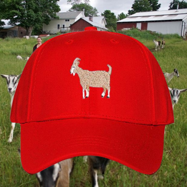 Simple Cute Embroider Goat Cap