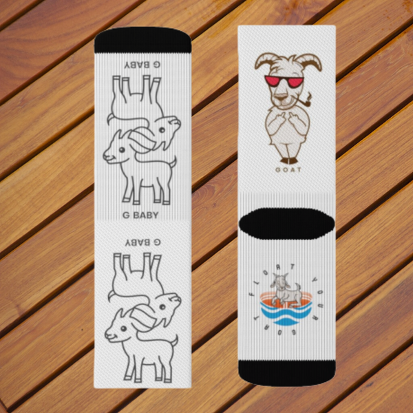 G.O.A.T Socks, float your goatsies