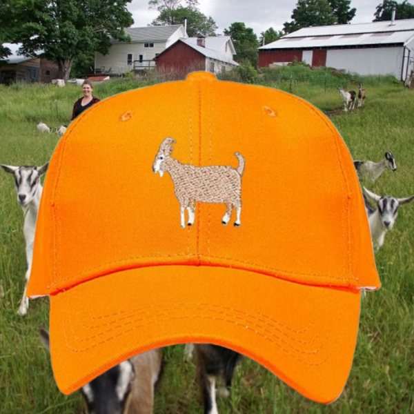Simple Cute Embroider Goat Cap