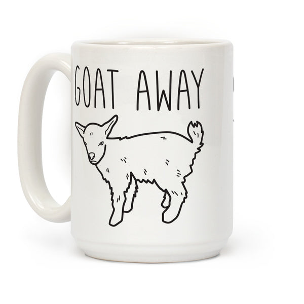 Goat Away Ceramic Coffee Mug