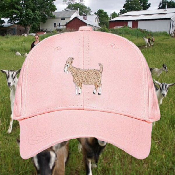 Simple Cute Embroider Goat Cap