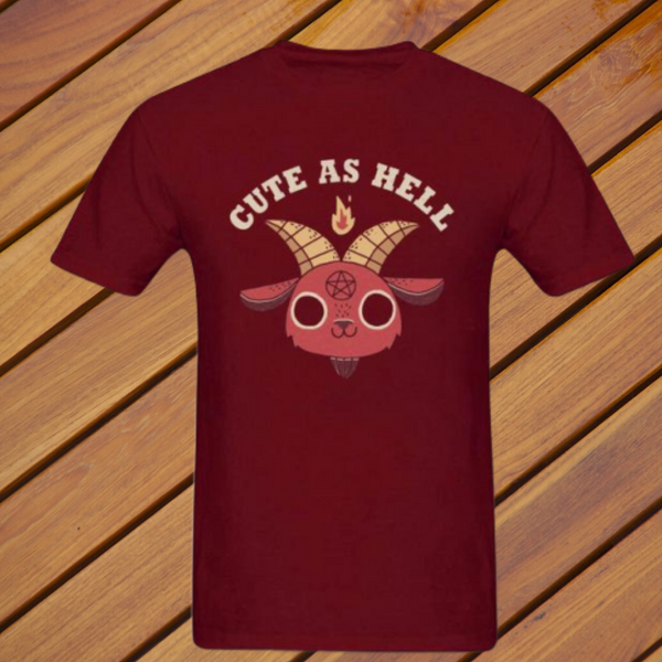 Cute As Hell Develish Goat Tee