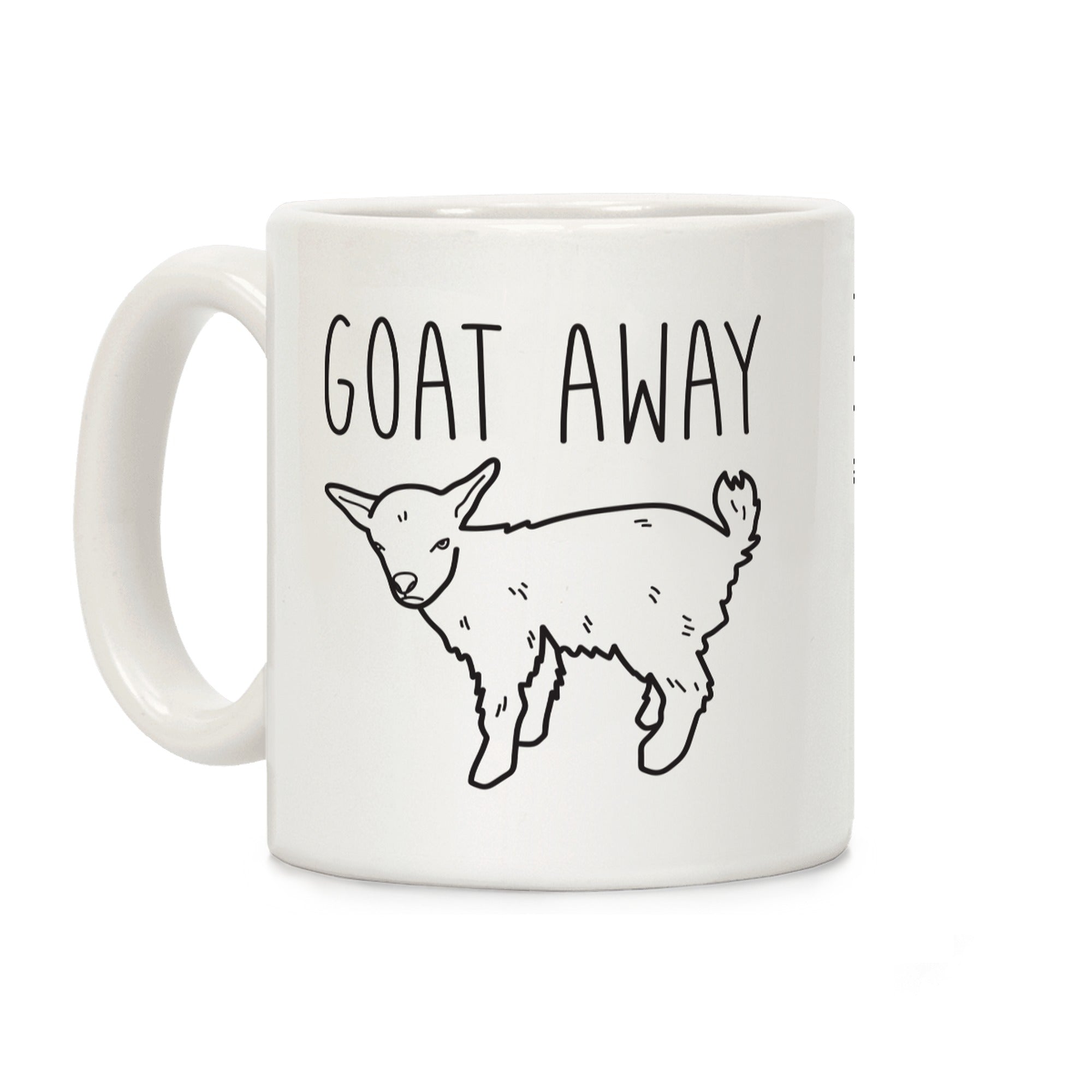 Goat Away Ceramic Coffee Mug