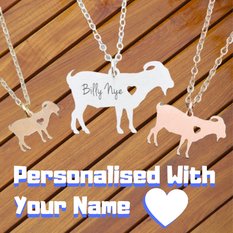 Personalized Engraved Goat Chain