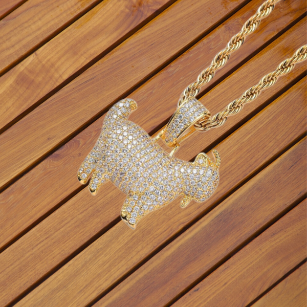 Cute Goat Amulet & Chain