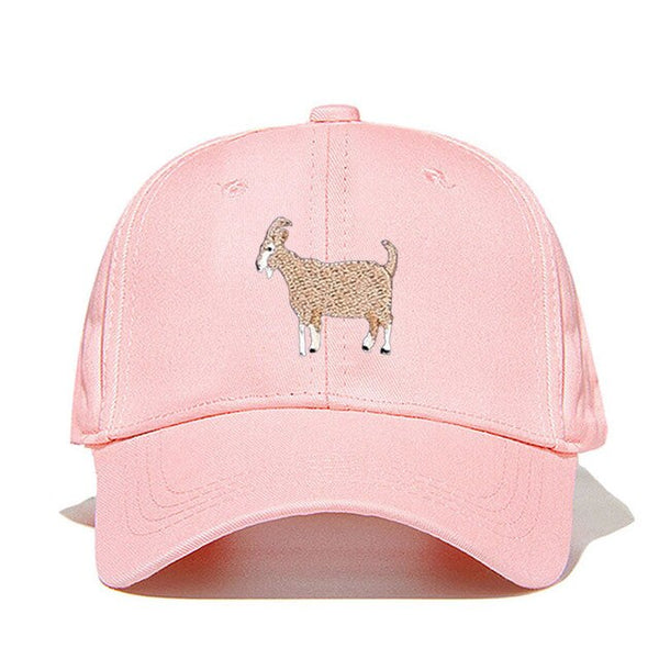 Simple Cute Embroider Goat Cap