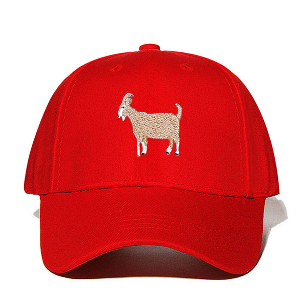 Simple Cute Embroider Goat Cap
