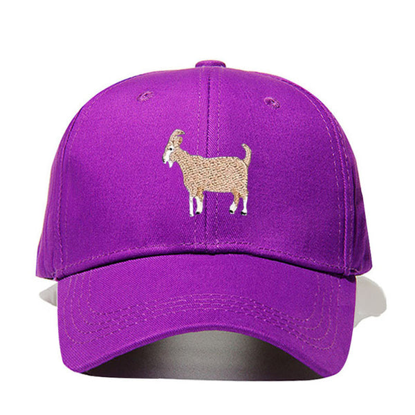 Simple Cute Embroider Goat Cap