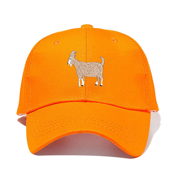 Simple Cute Embroider Goat Cap