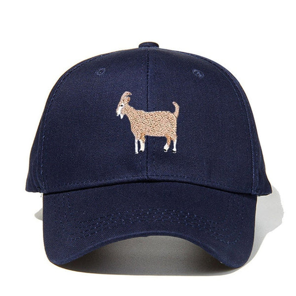 Simple Cute Embroider Goat Cap