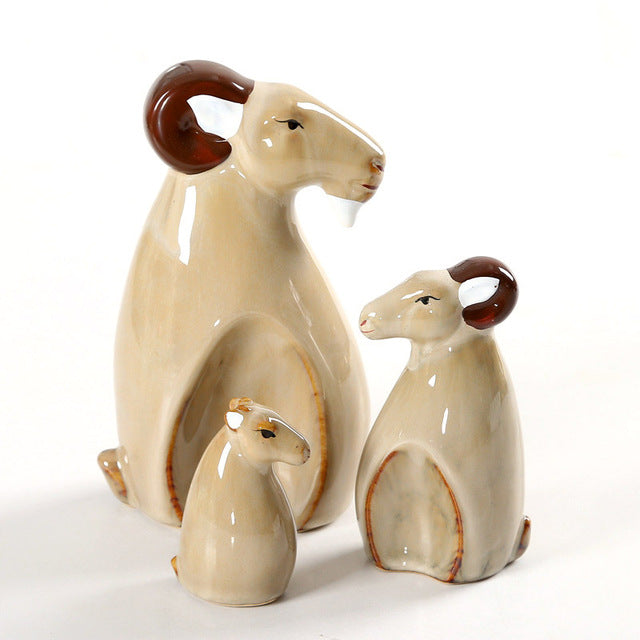Goat Family Figures Set