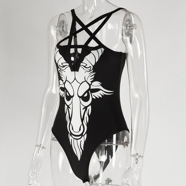 Gothic Goat Play Jumpsuit
